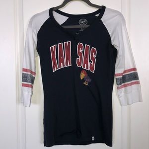 Kansas baseball tee
